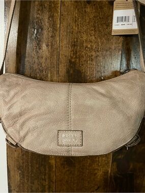 FRYE AND CO. Bone Leather Crescent Crossbody